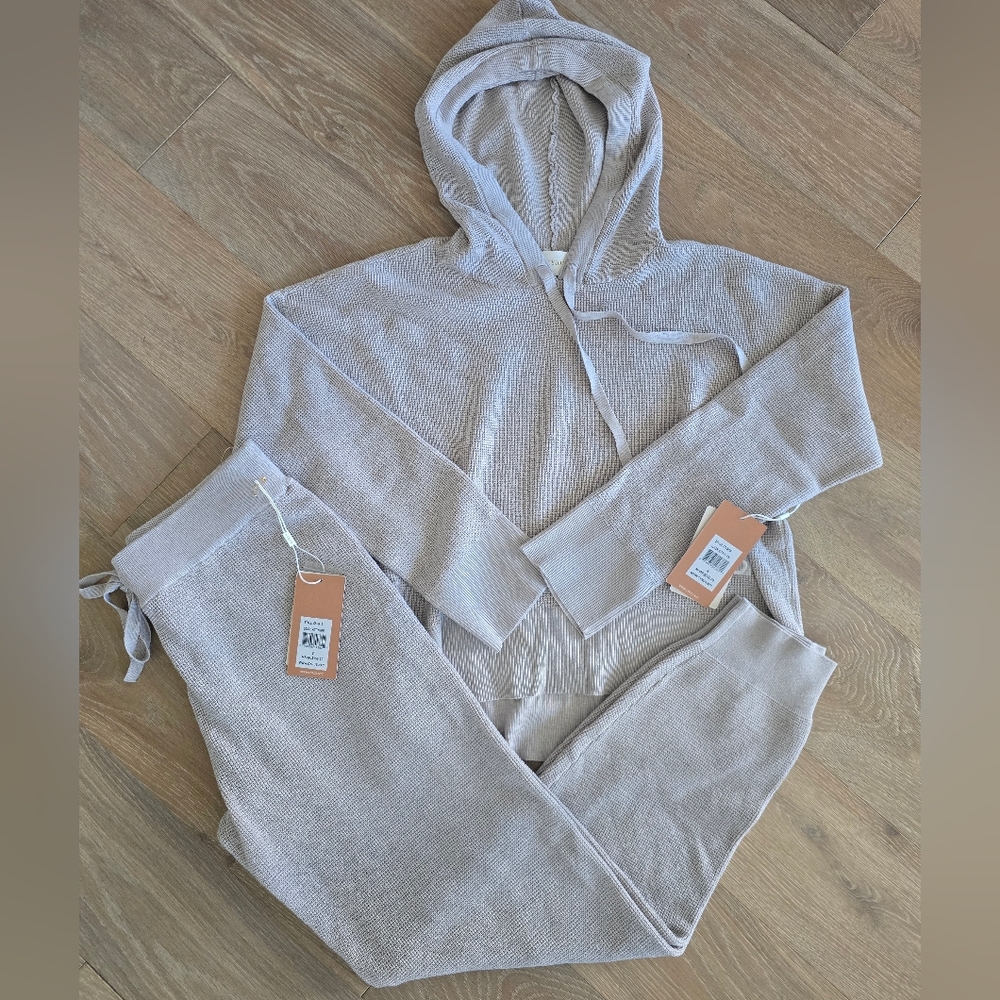 Cyrus Taupe Knit Lounge Set NEW